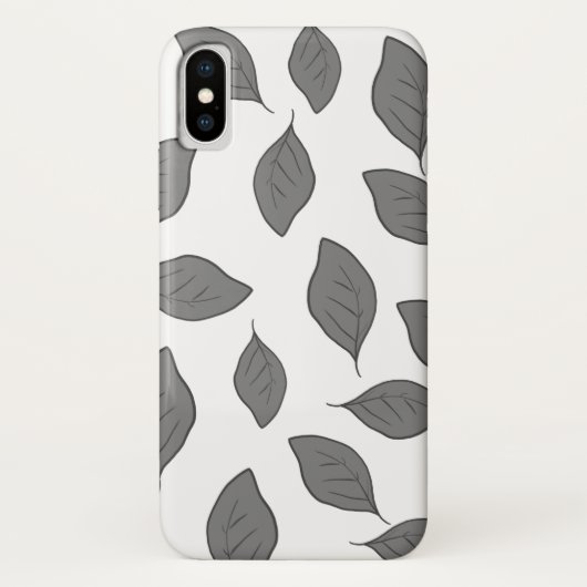Kute patroonbladeren werpen kussen Case-Mate iPhone case (Achterkant)