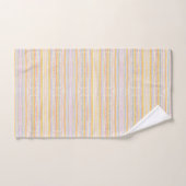 Kute Pattern Colorful Stripes Blue Oranje Bad Handdoek (Handdoek)