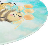 Kute Peace Love bijen Snijplank (Hoek)