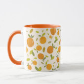 Kute peach Fruit Patroon Mok (Links)