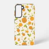 Kute peach Fruit Patroon Samsung Galaxy Hoesje (Achterkant)