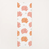 Kute peach & Oranje Peonies Floral Pattern Yogamat (Voorkant)