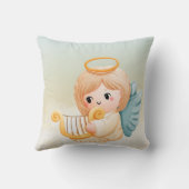 Kute Personalized GODDAUGHTER ANGEL Stars Wings Kussen (Achterkant)