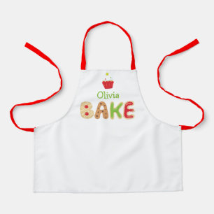 Kute Personated Kinder Holiday Baking Apron Schort