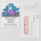 Kute Pet Grooming Business and Appointment Card Afsprakenkaartje (Voorkant / Achterkant)