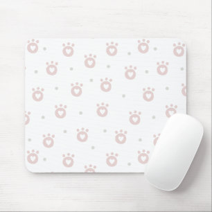 Kute Pet Paws met hart   Mousepad Muismat