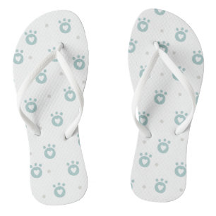 Kute Pet Paws met hartenflap Teenslippers