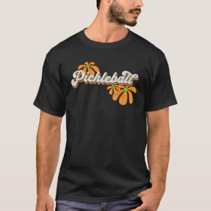 Kute  Pickleball Distress Retro Flowers T-shirt