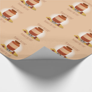 Kute pindakaas  Verpakkingspapier Cadeaupapier