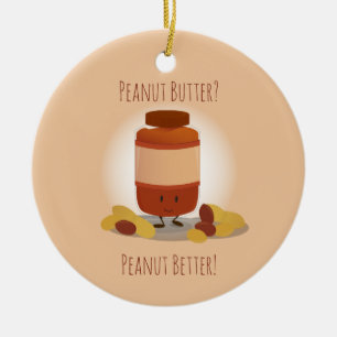 Kute pindakaas  Versiering Keramisch Ornament