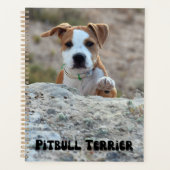 Kute Pitbull Terrier Puppy Calendar Planner (Voorkant)