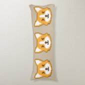 Kute pixeled dog face werpt kussen (Voorkant Verticaal)