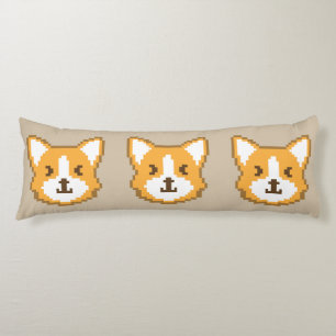 Kute pixeled dog face werpt kussen