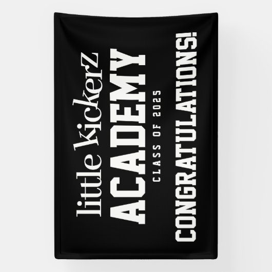 Kute Playful Child Soccer Academy Class of 20XX Spandoek (Verticaal)