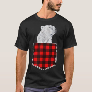 Kute polair Beer dat uit de mand loopt T-shirt