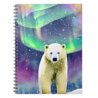 Kute Polar Beer Notitieboek voor school 6,5 x 8,75