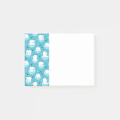 Kute Polar-beren in Santa Hats-kerstpatroon Post-it® Notes (Voorkant)