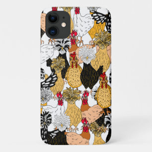 Kute Poolse kippen en kippen iPhone 11 Hoesje