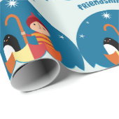 Kute Pre School K verliest en vond vriendschap Cadeaupapier (Rol Hoek)