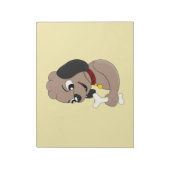 Kute puppy cartoon blocnote (Gedraaid)