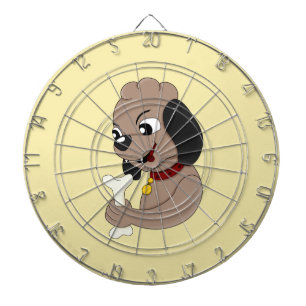 Kute puppy cartoon dart board dartbord