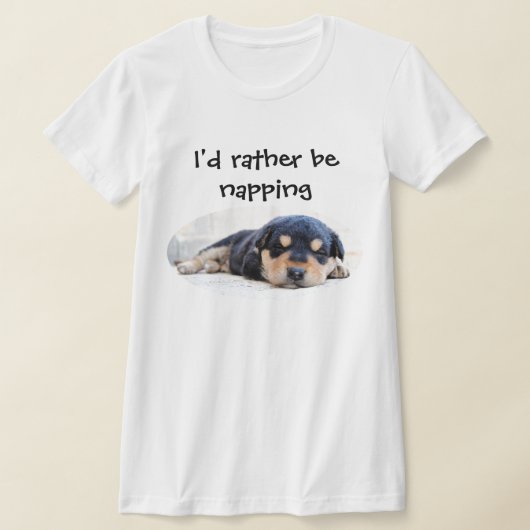 Kute puppy dat ik eerder zou aftappen t-shirt (Laagn)