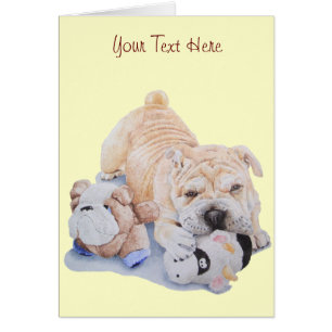 Kute puppy shar pei met teddy draagt portretkunst