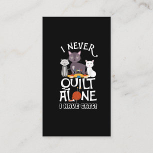 Kute quilter Cat Owner Quilling Feline Pet Lover Visitekaartje