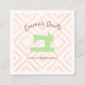 Kute quilter Pattern Sewing Machine Contactkaartje (Voorkant)