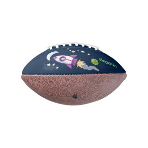 Kute raketten in de illustratie van de cartoon in american football