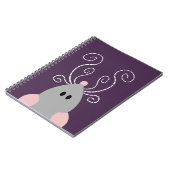 Kute rat of muis notebook notitieboek (Linkerzijde)