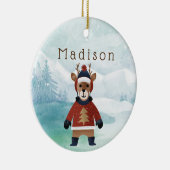 Kute rendier in Sweater Keramisch Ornament (Rechts)