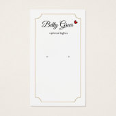 Kute Retro  Earning Display Card Visitekaartje (Voorkant)