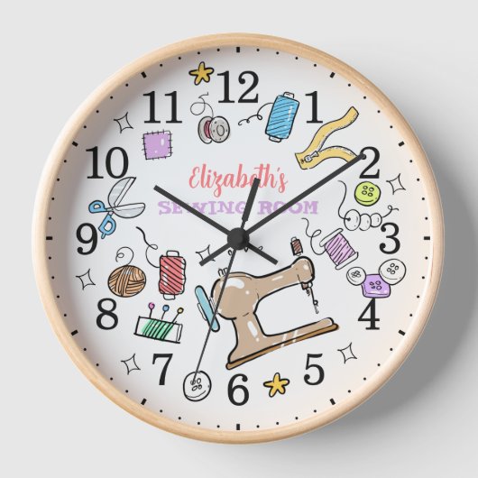 Kute Retro Seing Room Custom Wood Wall (Voorkant)