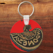 Kute Retro vector Indonesia Hakuna Matata Sleutelhanger (Voorkant)