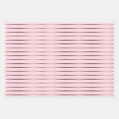 Kute roos goud & roze harten in papierbladen inpakpapier vel (Voorkant)