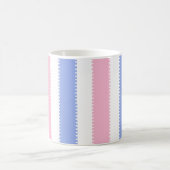 Kute roze en Paarse Stippen en stripes Koffiemok (Center)