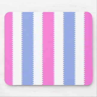 Kute roze en Paarse Stippen en stripes Muismat