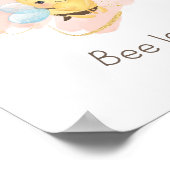 Kute roze/gele bijenliefde! Poster van de zusters  (Hoek)