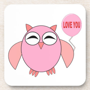 Kute roze liefde je wint Onderzetter