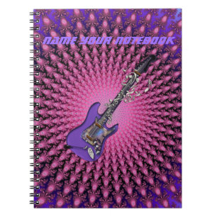 Kute roze, speciaal voor gitaar Music-laptop Notitieboek