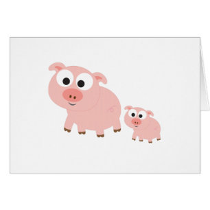 Kute roze varkens