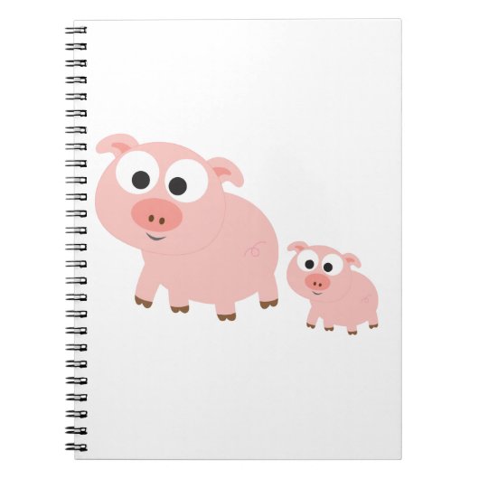 Kute roze varkens notitieboek (Voorkant)