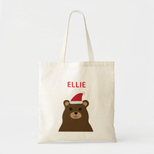 Kute Santa Beer Kinder feestdag kerstmis Tote Bag