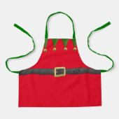 Kute Santa's Workshop Elf Kerstmis schort (Voorkant)