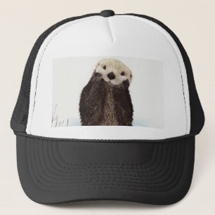 Kute schattige fluffier otter animal trucker pet