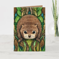 Kute Schattige Little Baby Beaver