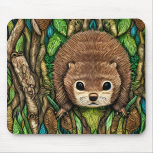 Kute Schattige Little Baby Beaver Muismat