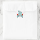 Kute schattige trendy bloemen baby olifant ster sticker (Tas)