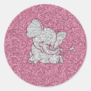 Kute schattige trendy girly glimlachende baby olif ronde sticker